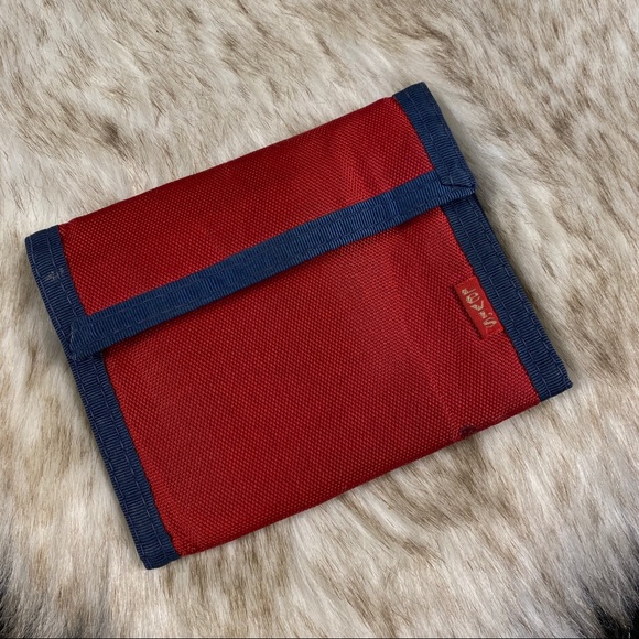 Levi's Other - Levi’s vintage red Velcro folding wallet